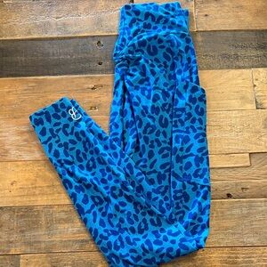 Bombshell Sportswear Blue Animal Print Leggings